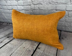 16 x 24 Hemp Pillow Turkish Cushion Natural Orange Pillow Cushion Cover #6270