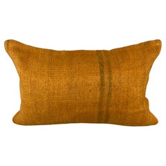 16 x 24 Hemp Pillow Turkish Cushion Natural Orange Pillow Cushion Cover #6272