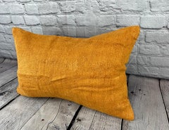 16 x 24 Hemp Pillow Turkish Cushion Natural Orange Pillow Cushion Cover #6278