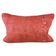 16 x 24 Hemp Pillow Turkish Cushion Natural Red Pillow Cushion Cover #6008