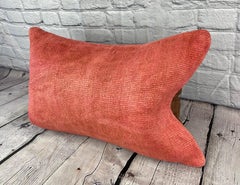 16 x 24 Hemp Pillow Turkish Cushion Natural Red Pillow Cushion Cover #6012