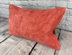 16 x 24 Hemp Pillow Turkish Cushion Natural Red Pillow Cushion Cover #6013