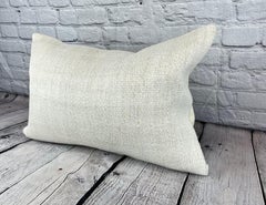 16 x 24 Hemp Pillow Turkish Cushion Natural White Pillow Cushion Cover #6068