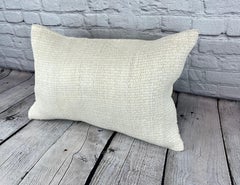 16 x 24 Hemp Pillow Turkish Cushion Natural White Pillow Cushion Cover #6070