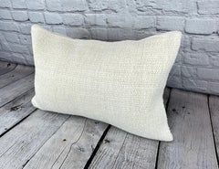 16 x 24 Hemp Pillow Turkish Cushion Natural White Pillow Cushion Cover #6072