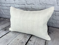 16 x 24 Hemp Pillow Turkish Cushion Natural White Pillow Cushion Cover #6075