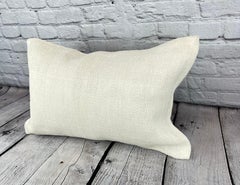 16 x 24 Hemp Pillow Turkish Cushion Natural White Pillow Cushion Cover #6077