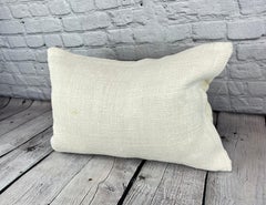 16 x 24 Hemp Pillow Turkish Cushion Natural White Pillow Cushion Cover #6078