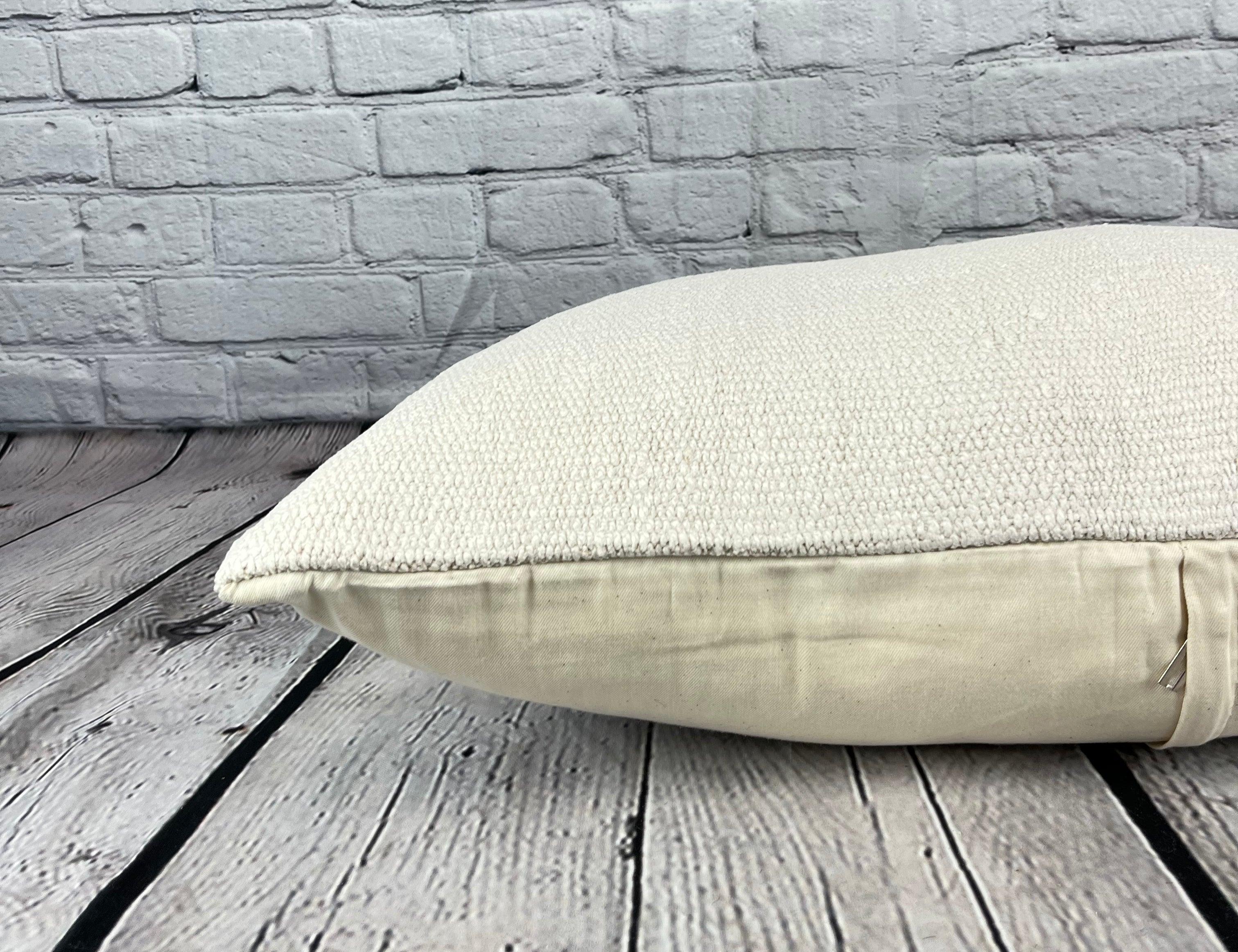 16 x 24 Hemp Pillow Turkish Cushion Natural White Pillow Cushion Cover #6078 In New Condition For Sale In Houston, TX