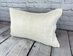 16 x 24 Hemp Pillow Turkish Cushion Natural White Pillow Cushion Cover #6090