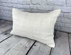 16 x 24 Hemp Pillow Turkish Cushion Natural White Pillow Cushion Cover #6092