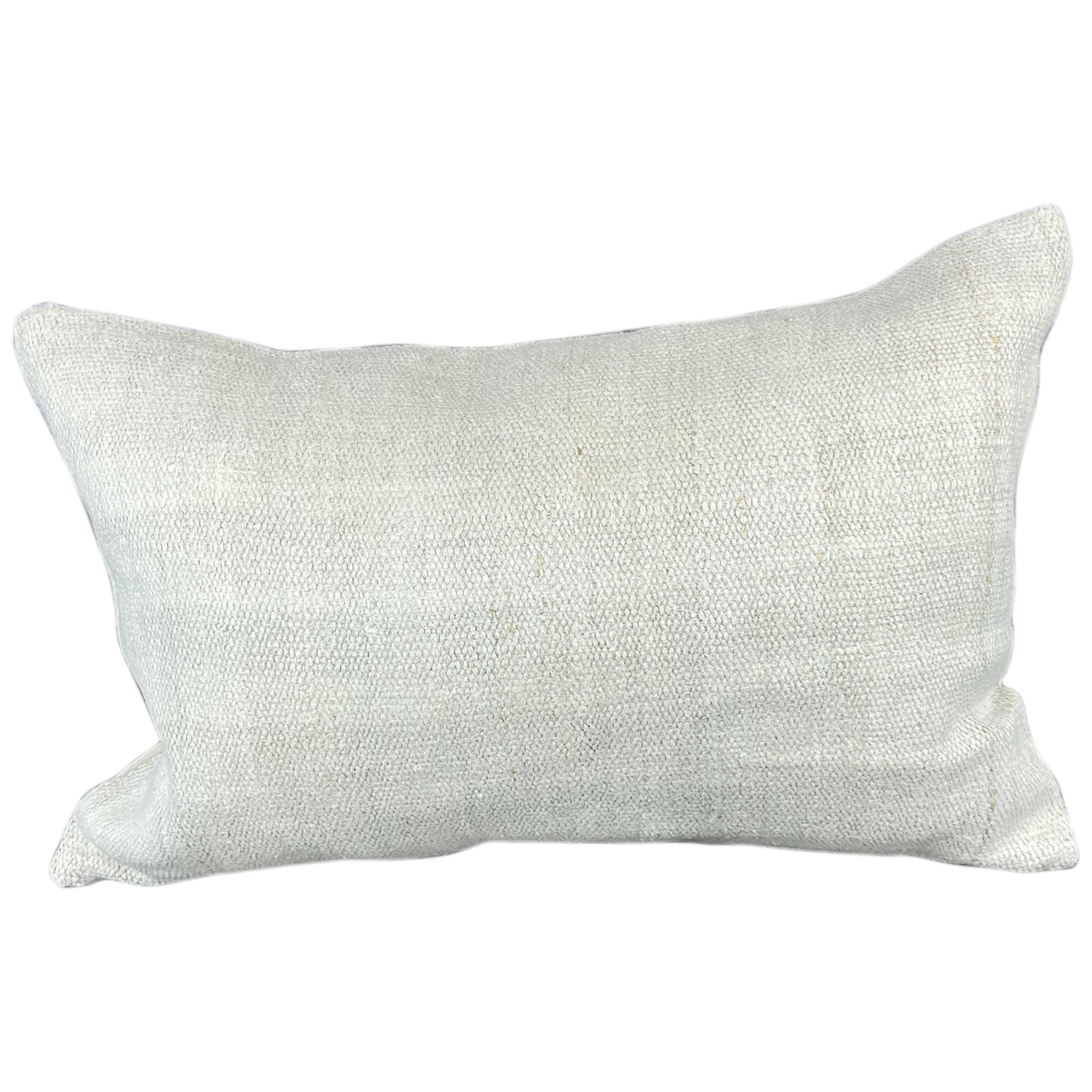 Coussin d'oreiller turc coussin blanc naturel 16 x 24 n° 6092
