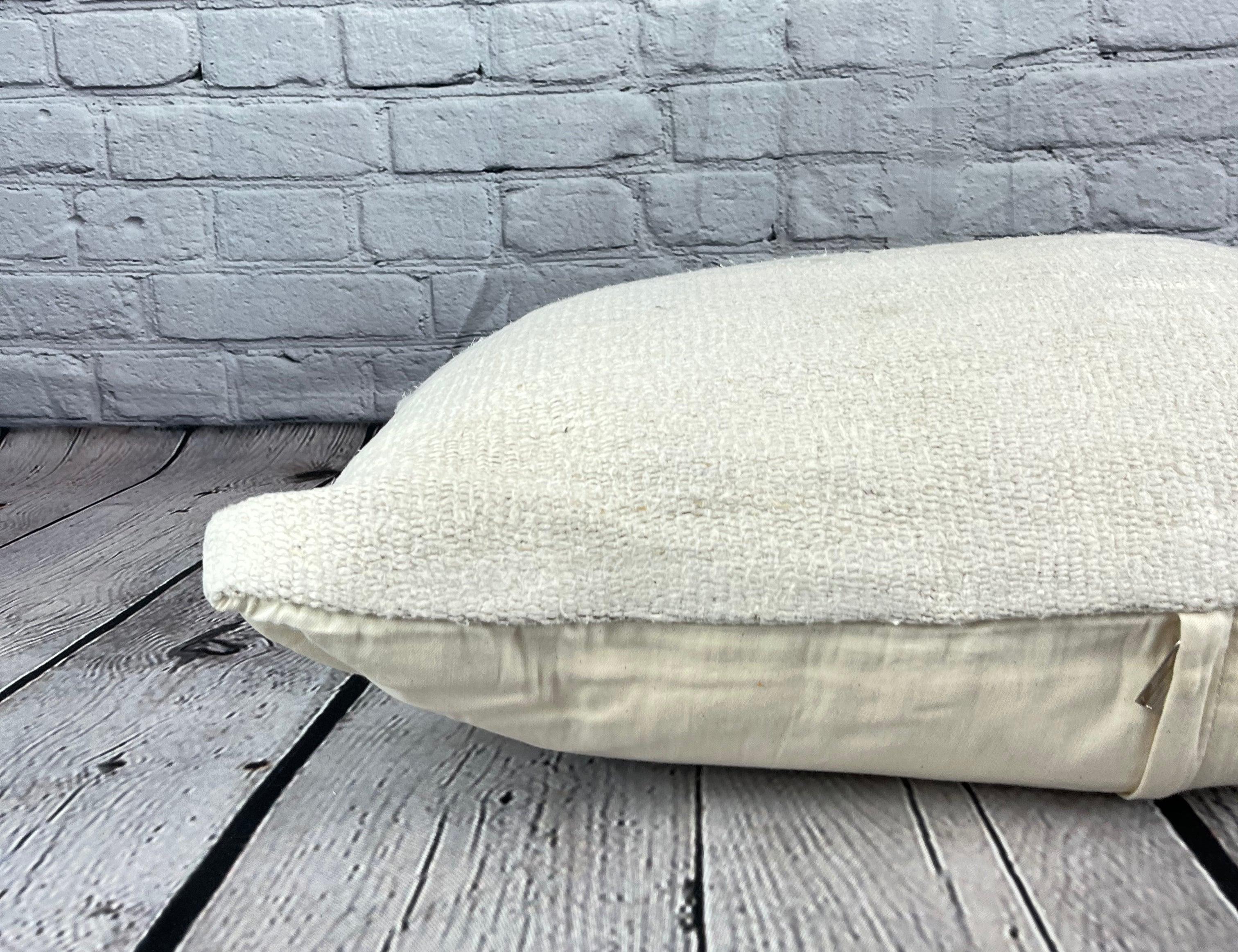 16 x 24 Hemp Kissen Türkisches Kissen mit natürlichem weißem Kissen-Kissenbezug #6094 im Zustand „Neu“ im Angebot in Houston, TX