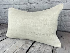 16 x 24 Hemp Pillow Turkish Cushion Natural White Pillow Cushion Cover #6102