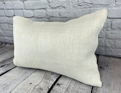16 x 24 Hemp Pillow Turkish Cushion Natural White Pillow Cushion Cover #6103