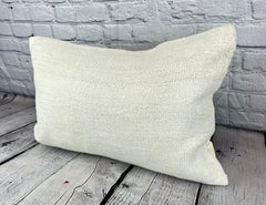 16 x 24 Hemp Pillow Turkish Cushion Natural White Pillow Cushion Cover #6111