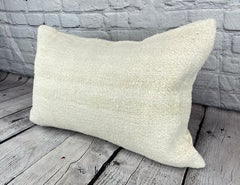 16 x 24 Hemp Pillow Turkish Cushion Natural White Pillow Cushion Cover #6112