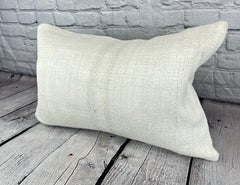 16 x 24 Hemp Pillow Turkish Cushion Natural White Pillow Cushion Cover #6113