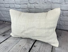 16 x 24 Hemp Pillow Turkish Cushion Natural White Pillow Cushion Cover #6116
