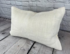 16 x 24 Hemp Pillow Turkish Cushion Natural White Pillow Cushion Cover #6118