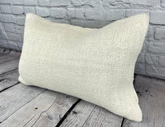 16 x 24 Hemp Pillow Turkish Cushion Natural White Pillow Cushion Cover #6120