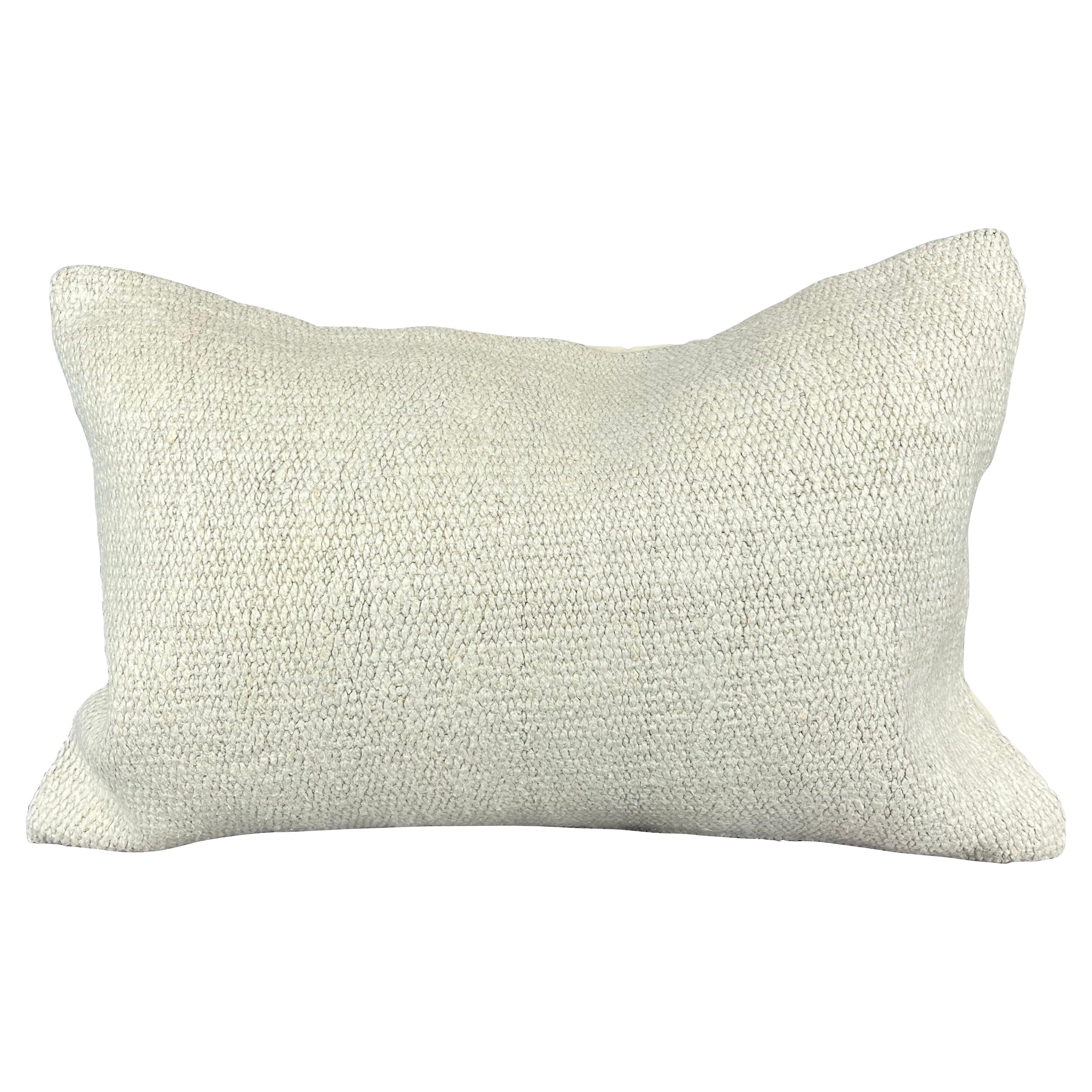 16 x 24 Almohada de cáñamo Cojín turco Cojín blanco natural Funda de cojín #6120