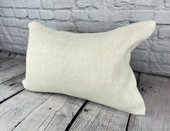 16 x 24 Hemp Pillow Turkish Cushion Natural White Pillow Cushion Cover #6128