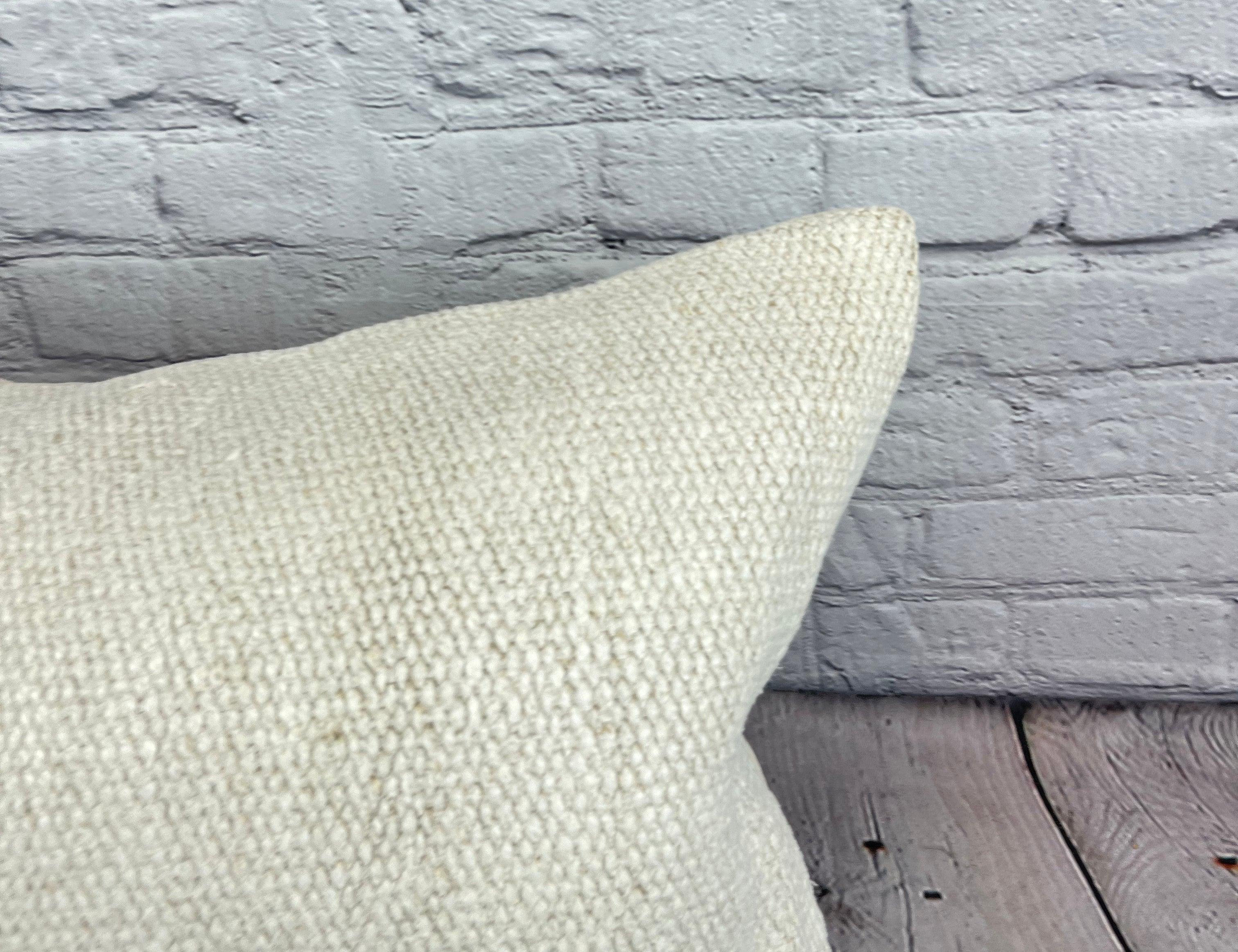 Turc Coussin d'oreiller turc coussin blanc naturel 16 x 24 n° 6129 en vente