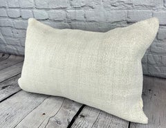 16 x 24 Hemp Pillow Turkish Cushion Natural White Pillow Cushion Cover #6130