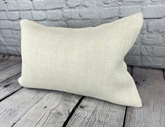 16 x 24 Hemp Pillow Turkish Cushion Natural White Pillow Cushion Cover #6132
