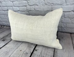16 x 24 Hemp Pillow Turkish Cushion Natural White Pillow Cushion Cover #6136