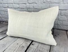 16 x 24 Hemp Pillow Turkish Cushion Natural White Pillow Cushion Cover #6141