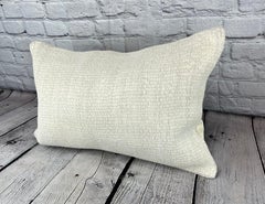16 x 24 Hemp Pillow Turkish Cushion Natural White Pillow Cushion Cover #6143