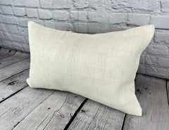 16 x 24 Hemp Pillow Turkish Cushion Natural White Pillow Cushion Cover #6144