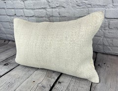 16 x 24 Hemp Pillow Turkish Cushion Natural White Pillow Cushion Cover #6145