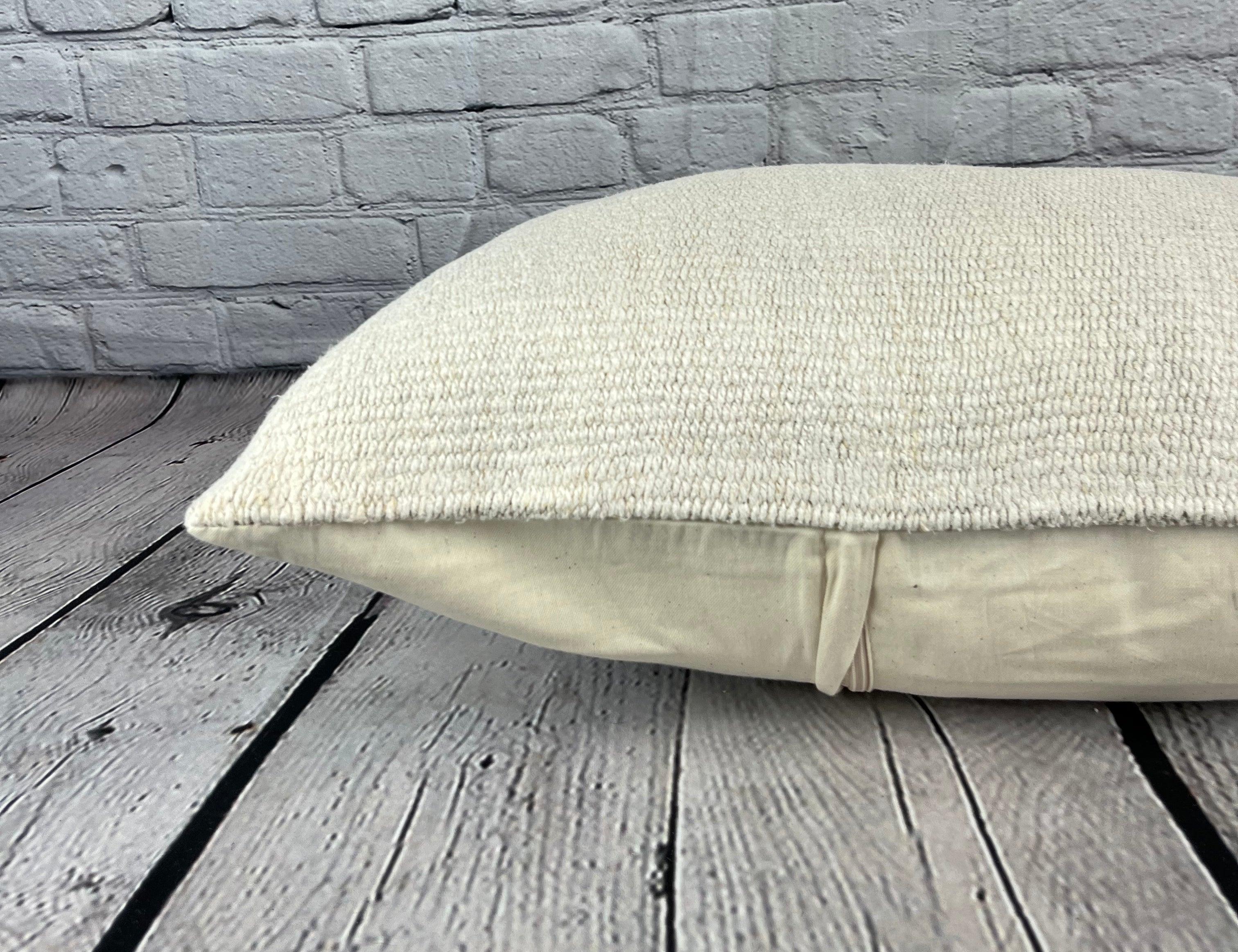 16 x 24 Cáñamo Cojín Turco Cojín Blanco Natural Funda de Cojín #6145 en Nuevo estado para la venta en Houston, TX