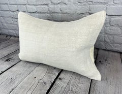 16 x 24 Hemp Pillow Turkish Cushion Natural White Pillow Cushion Cover #6150