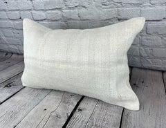 16 x 24 Hemp Pillow Turkish Cushion Natural White Pillow Cushion Cover #6155