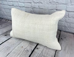16 x 24 Hemp Pillow Turkish Cushion Natural White Pillow Cushion Cover #6159