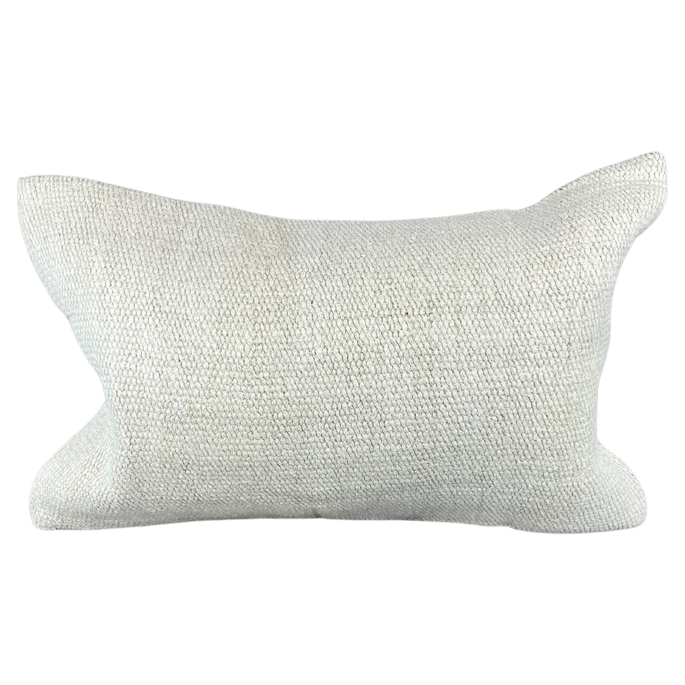 16 x 24 Hemp Pillow Turkish Cushion Natural White Pillow Cushion Cover #6159
