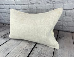16 x 24 Hemp Pillow Turkish Cushion Natural White Pillow Cushion Cover #6164
