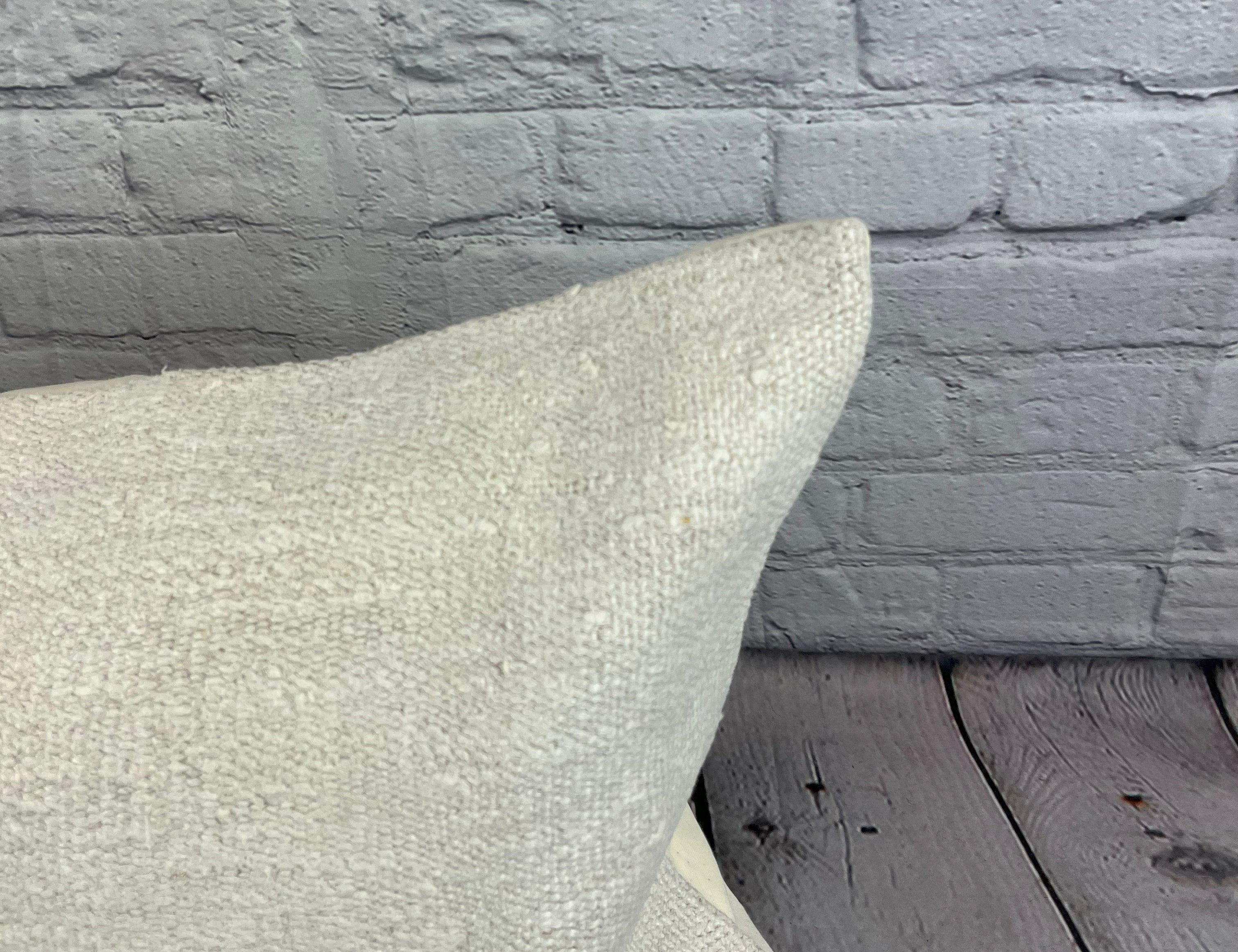 Turc Coussin d'oreiller turc coussin blanc naturel 16 x 24 n° 6165 en vente