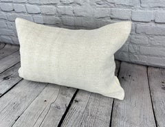 16 x 24 Hemp Pillow Turkish Cushion Natural White Pillow Cushion Cover #6169