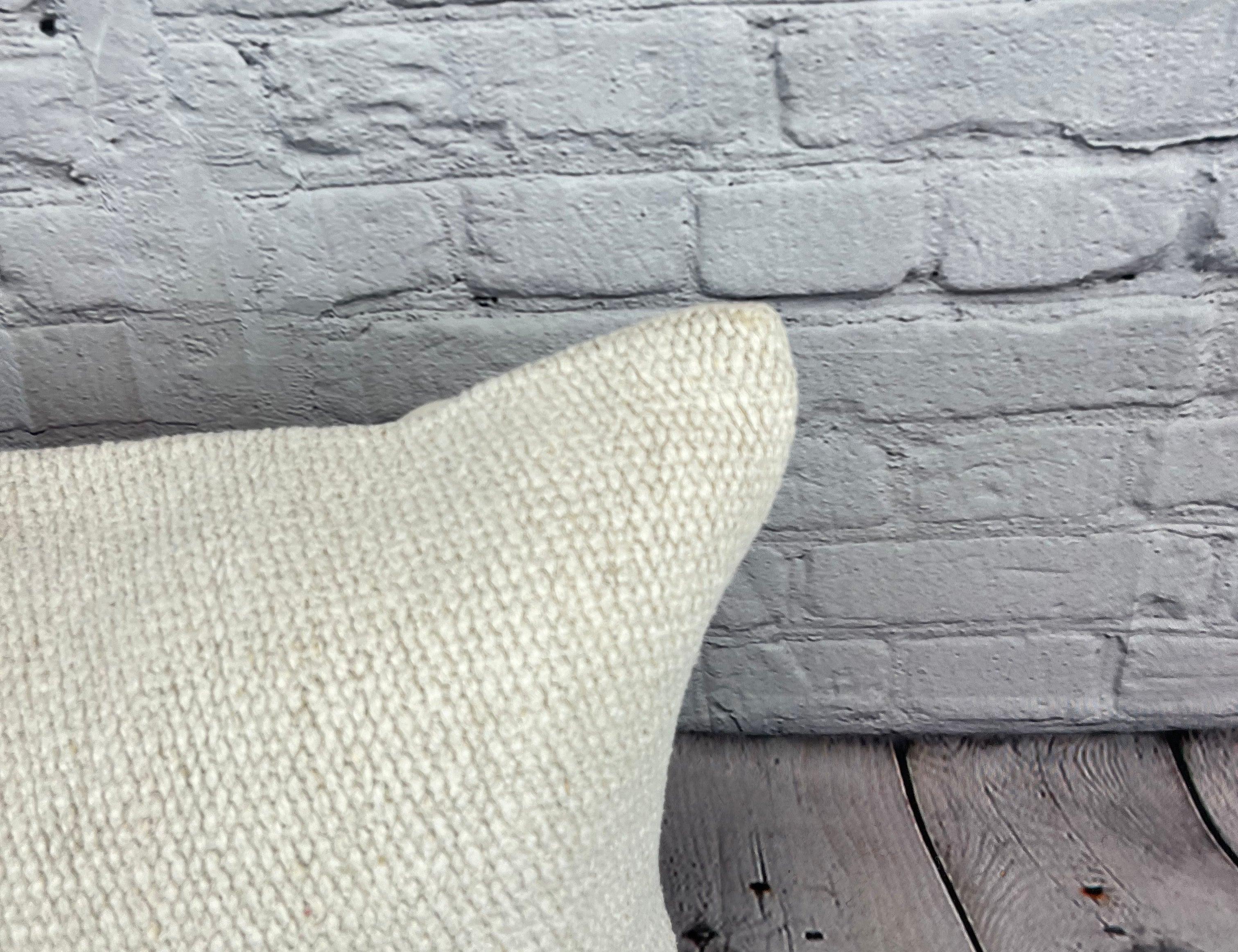 Turc Coussin d'oreiller turc coussin blanc naturel 16 x 24 n° 6169 en vente