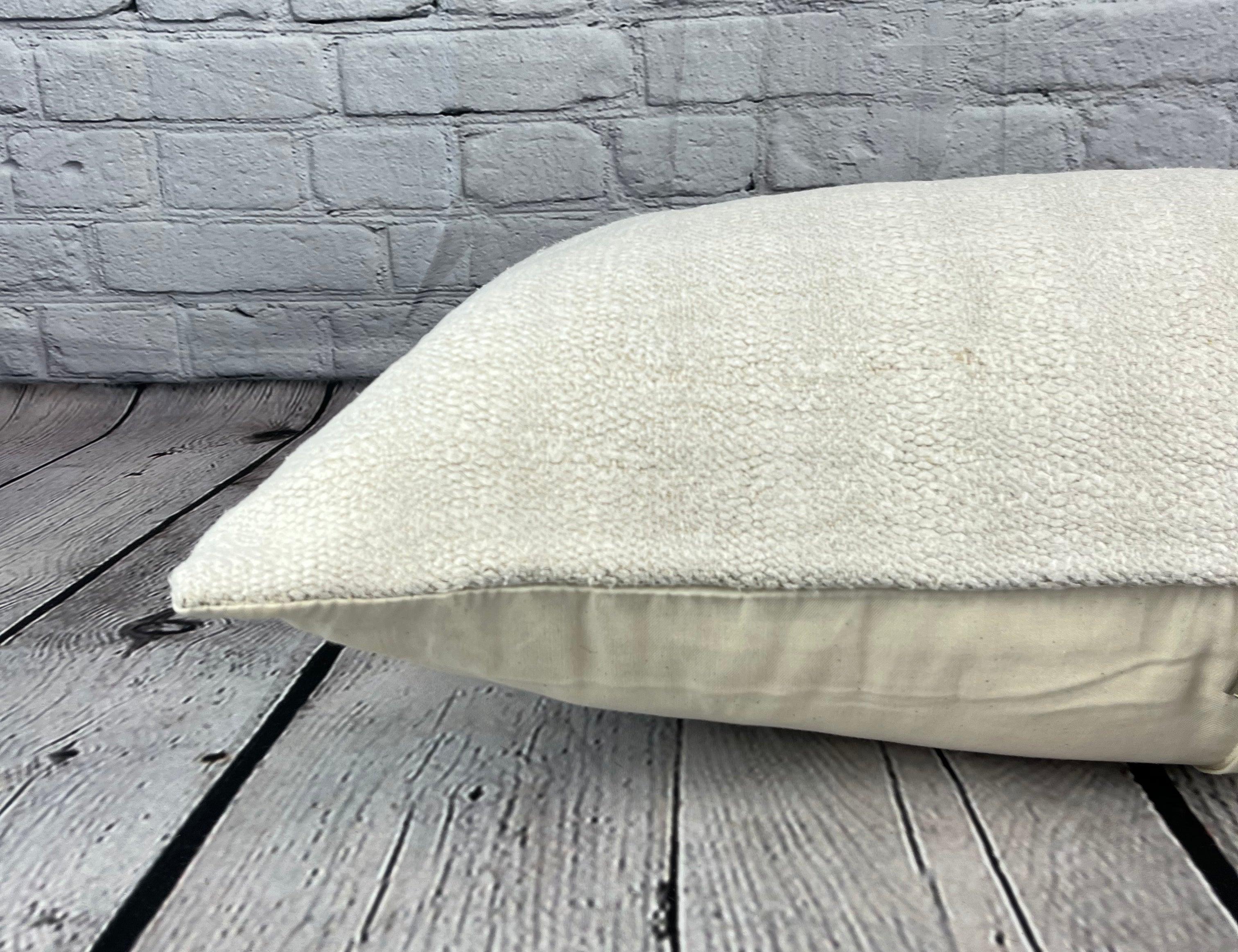 16 x 24 Cuscino in Canapa Cuscino Turco Nature Bianco Cuscino Copricuscino #6169 In condizioni Nuovo in vendita a Houston, TX