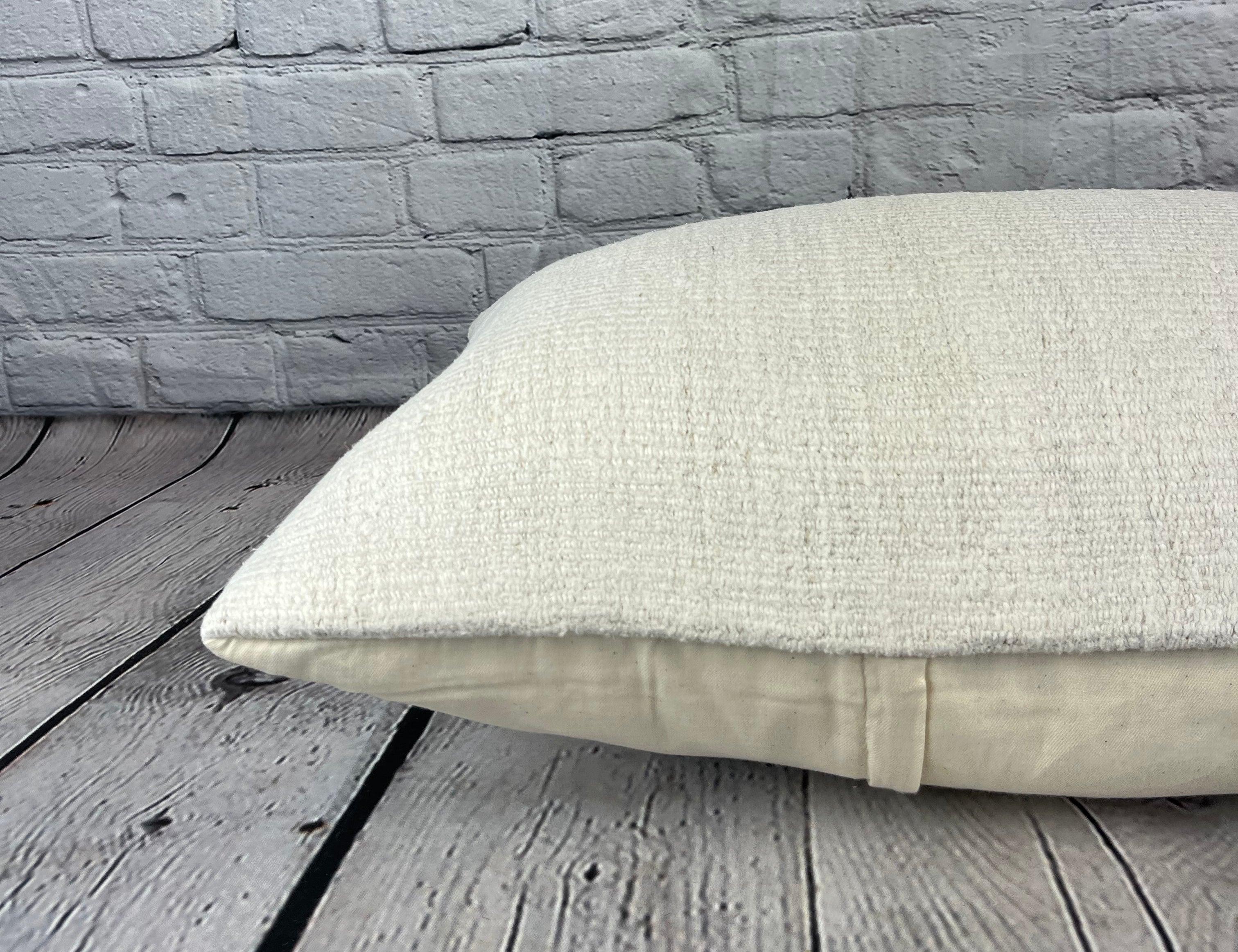16 x 24 Cuscino in Canapa Cuscino Turco Nature Bianco Cuscino Copricuscino #6170 In condizioni Nuovo in vendita a Houston, TX