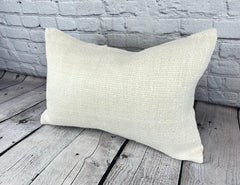 16 x 24 Hemp Pillow Turkish Cushion Natural White Pillow Cushion Cover #6174