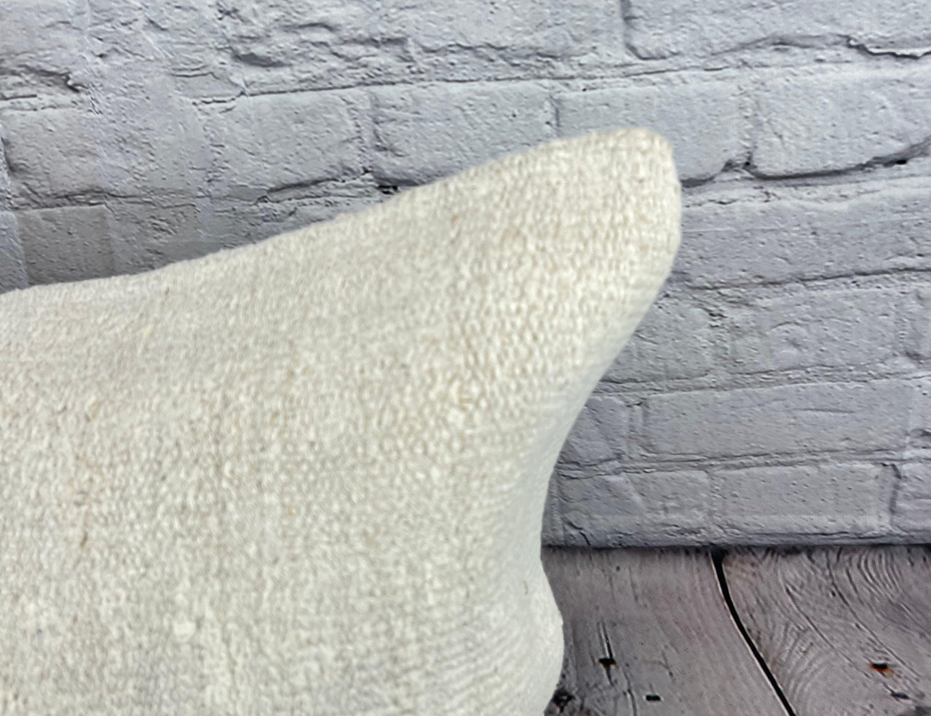 Turc Coussin d'oreiller turc coussin blanc naturel 16 x 24 n° 6181 en vente