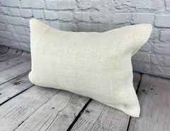 16 x 24 Hemp Pillow Turkish Cushion Natural White Pillow Cushion Cover #6183
