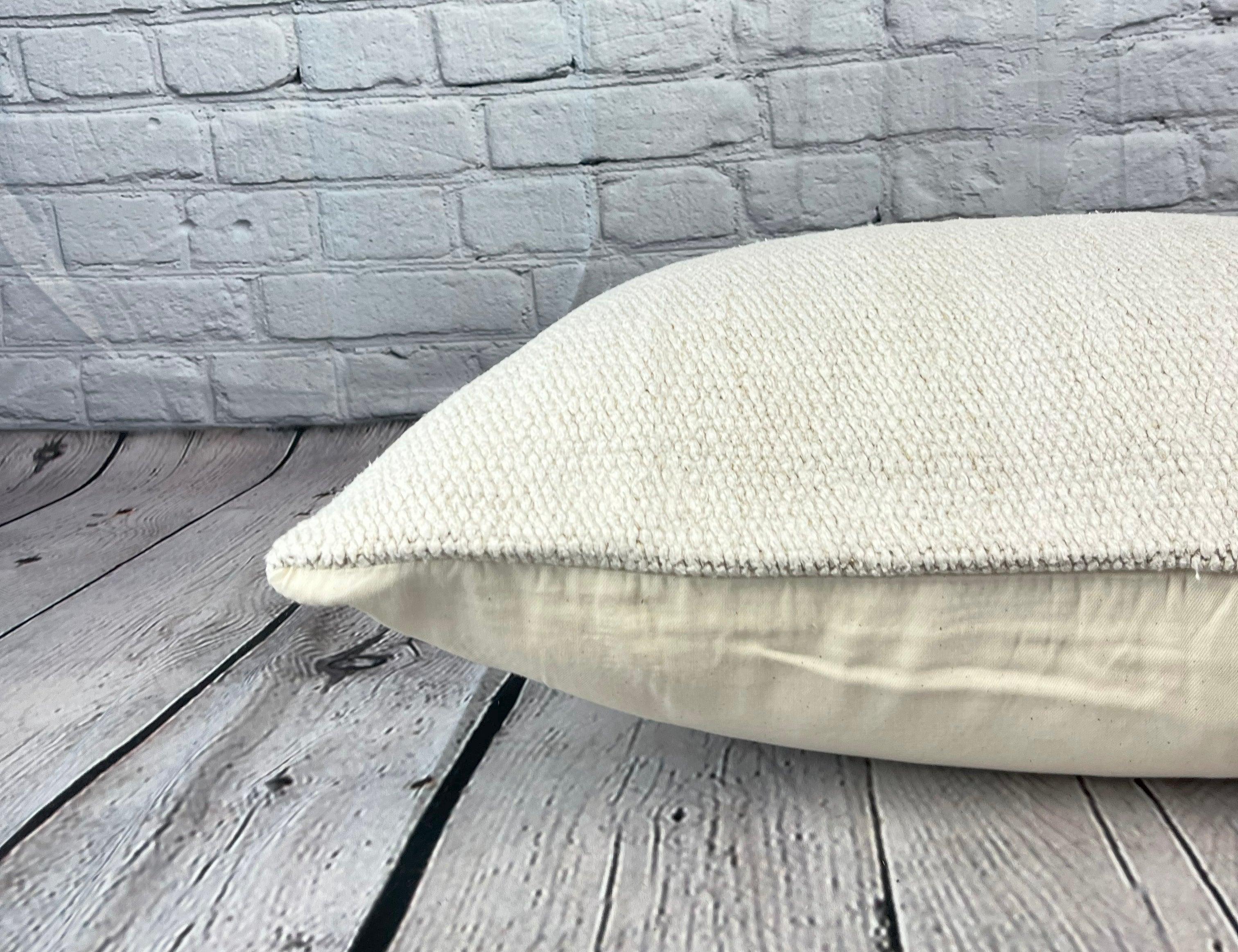 16 x 24 Cuscino di Canapa Cuscino Turco Nature Bianco Cuscino Coperta #6183 In condizioni Nuovo in vendita a Houston, TX